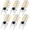 Luxrite Mini LED Light Bulbs 3W (35W Equivalent) 140LM 2700K Warm White G8 Base 6-Pack LR24609-6PK - alternate 1